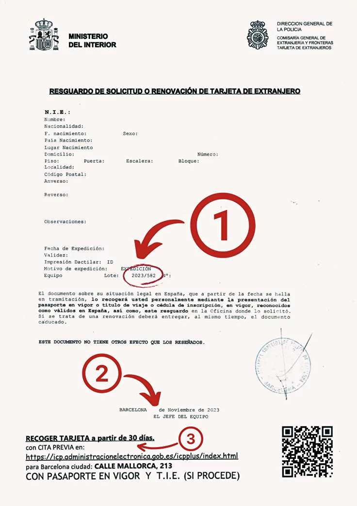 TIE Oturum Kartı (Tarjeta de Identidad)